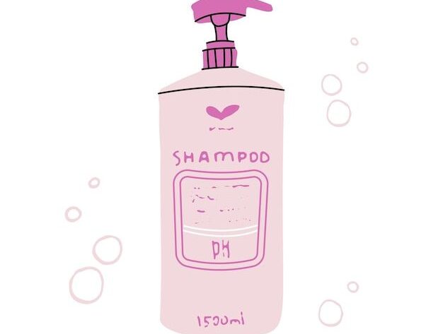 Butelka szamponu.